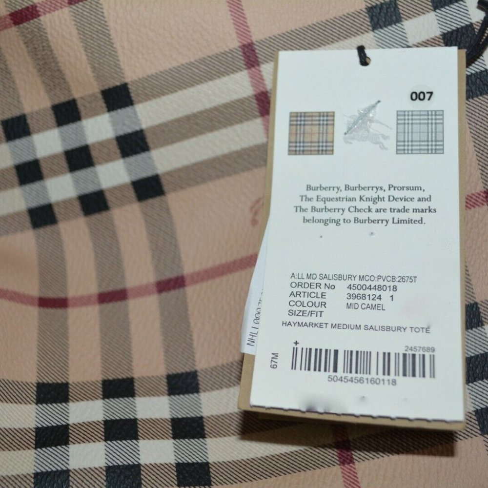 BURBERRY MEDIUM HAYMARKET CHECK SALISBURY BAG - Picture 6 of 15